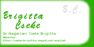 brigitta cseke business card